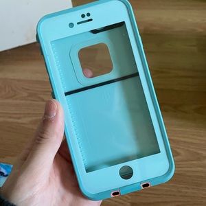 Light blue /coral life proof case
